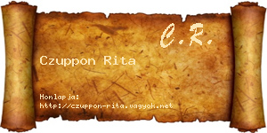 Czuppon Rita névjegykártya